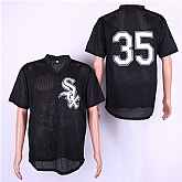 White Sox 35 Frank Thomas Black Mesh Jersey Dzhi,baseball caps,new era cap wholesale,wholesale hats